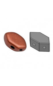 Les perles par Puca® Paros beads Bronze Red Mat 00030-01750